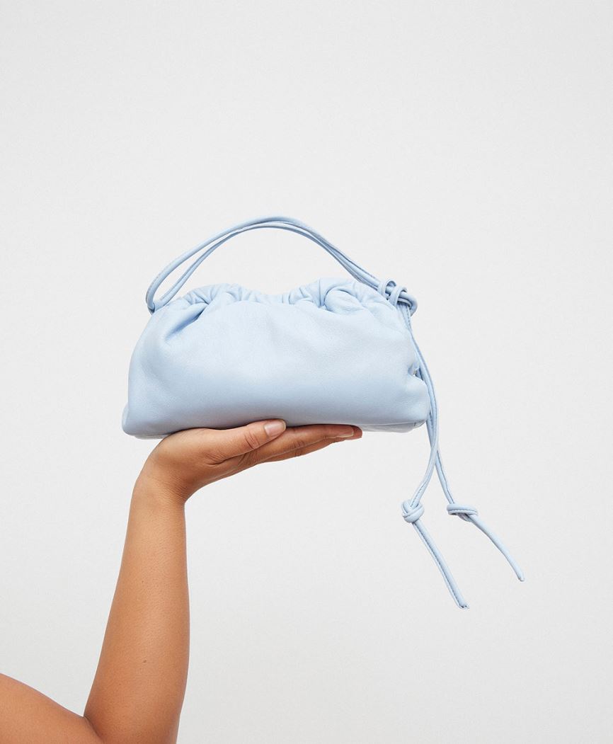 Women's Mansur Gavriel Mini Cloud Clutch Bags Light Blue | AU 5128GB